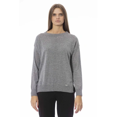 Shop Baldinini Trend Gray Viscose Sweater
