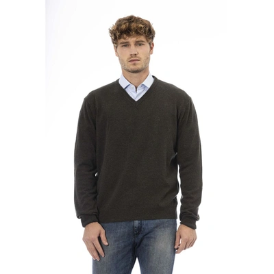 Shop Sergio Tacchini Green Wool Sweater
