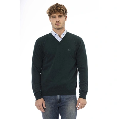 Shop Sergio Tacchini Green Wool Sweater