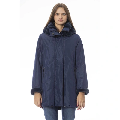 Shop Baldinini Trend Light Blue Polyester Jackets & Coat