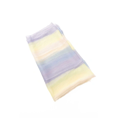 Shop Trussardi Multicolor Silk Scarf