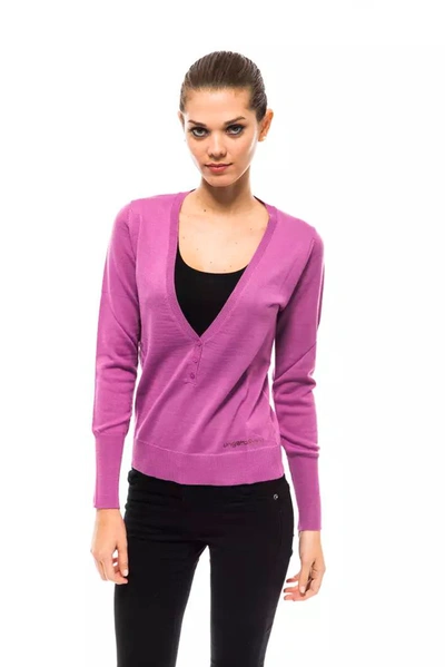 Shop Ungaro Fever Purple Wool Sweater