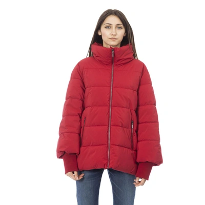 Shop Baldinini Trend Red Polyamide Jackets & Coat