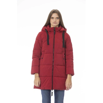 Shop Baldinini Trend Red Polyester Jackets & Coat