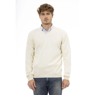 Shop Sergio Tacchini White Wool Sweater