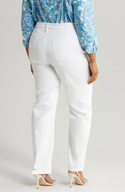 Jones New York Lexington Straight Leg Jeans In Soft White