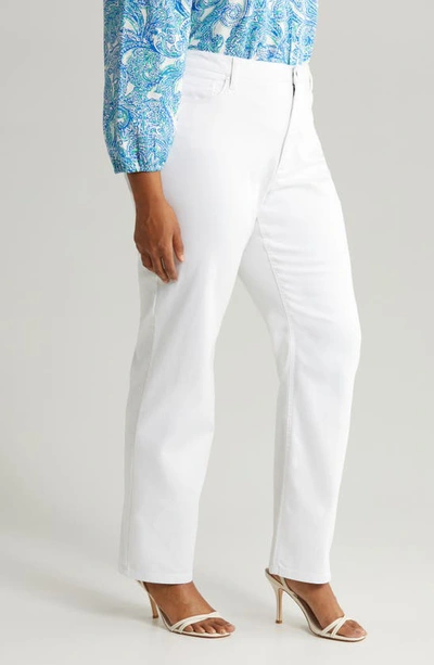 Jones New York Lexington Straight Leg Jeans In Soft White