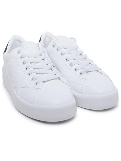 Shop Golden Goose Pure New White Leather Sneakers