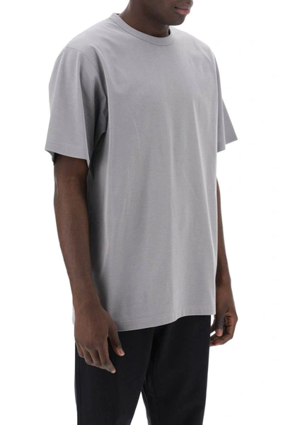Shop Y-3 "oversized Cotton Blend T In Grey