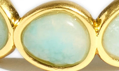 Shop Madewell Stone Collection Blue Aventurine Ring In Amazonite