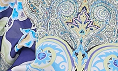 Ranee's Patterned Cover-up Top In Blue