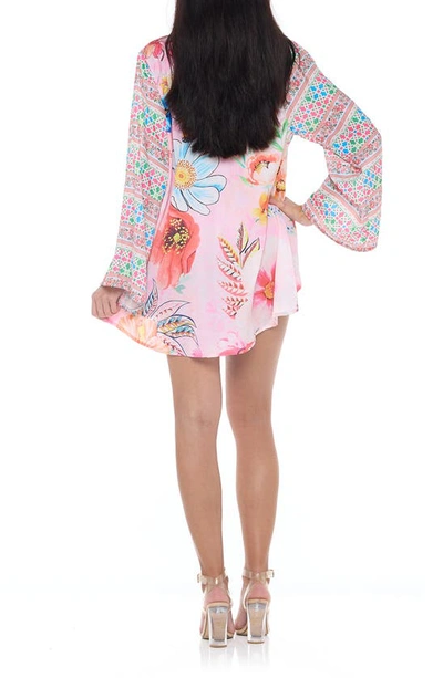 Shop Ranee's Floral Cover-up Wrap In Pink