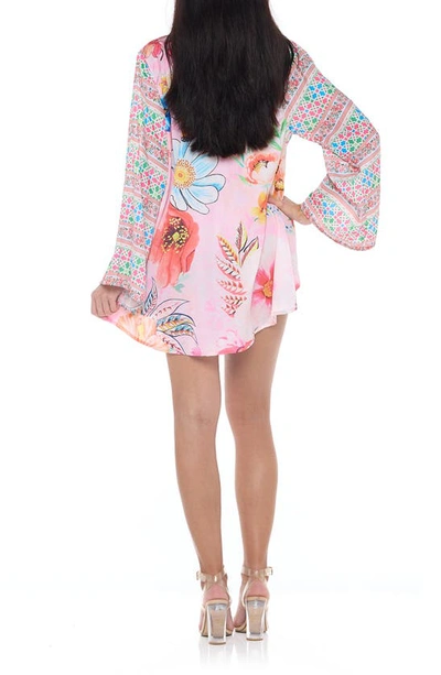 Ranee's Floral Cover-up Wrap In Pink