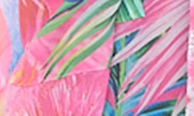Ranee's Flamingo Pocket Cover-up Duster In Blue