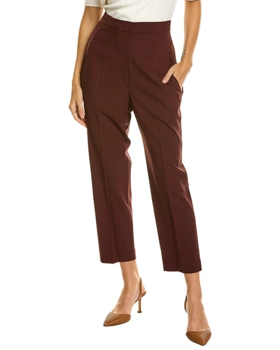 Shop Brunello Cucinelli Wool-blend Pant In Red