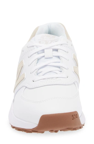 New Balance Golf 574 Greens V2 Spikeless Golf Shoe In White