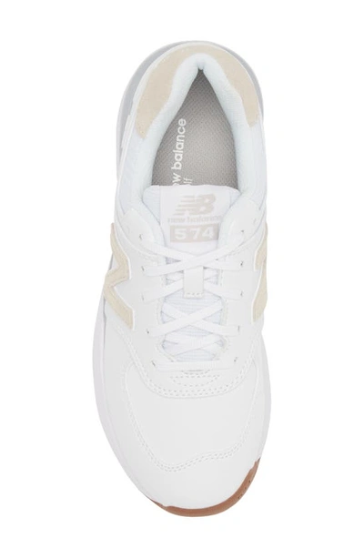 New Balance Golf 574 Greens V2 Spikeless Golf Shoe In White