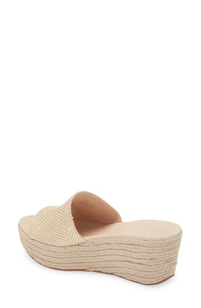 Chocolat Blu Yvon Espadrille Platform Sandal In Natural Combo Raffia