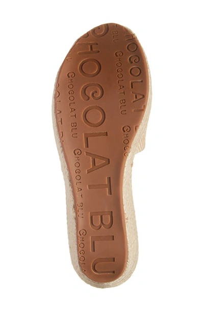 Shop Chocolat Blu Yvon Espadrille Platform Sandal In Natural Combo Raffia