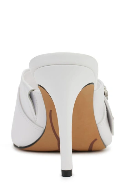 Shop Karl Lagerfeld Quentin Crystal Sandal In Bright White