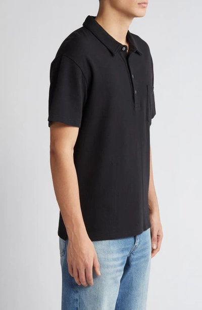 Shop Frame Duo Fold Polo In Black