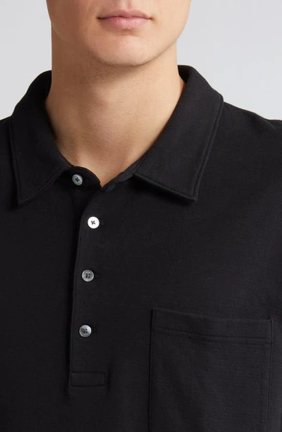 Shop Frame Duo Fold Polo In Black