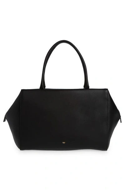 Shop Anya Hindmarch Large Seaton Top Handle Bag In Black