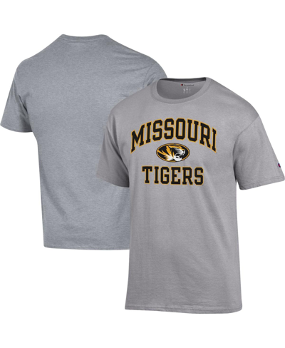 Shop Champion Men's  Heather Gray Missouri Tigers High Motor T-shirt