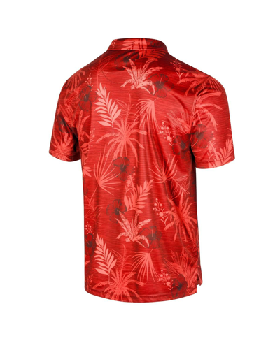 Shop Colosseum Men's  Red Maryland Terrapins Palms Team Polo Shirt