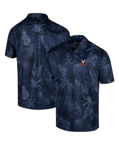 Shop Colosseum Men's  Navy Virginia Cavaliers Palms Team Polo Shirt