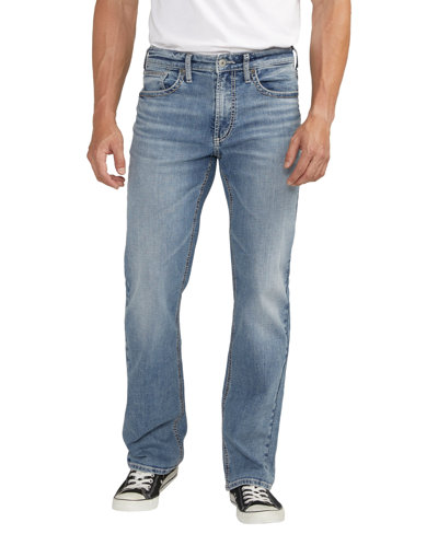 Shop Silver Jeans Co. Men's Gordie Relaxed Fit Straight Leg Jeans In Indigo