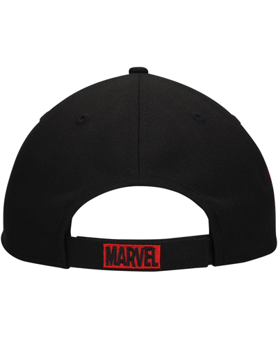 Shop Lids Men's Black Spider-man 60th Anniversary Comic Undervisor Adjustable Hat