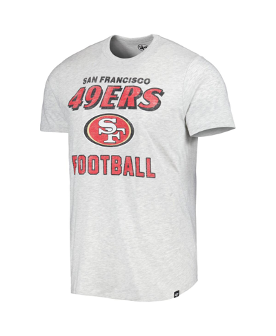 Shop 47 Brand Men's ' Heathered Gray Distressed San Francisco 49ers Dozer Franklin Lightweight T-shirt In Heathered,gray