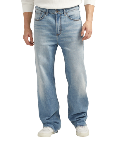 Shop Silver Jeans Co. Men's Loose Fit Baggy Jeans In Indigo