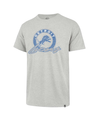 Shop 47 Brand Men's ' Gray Distressed Detroit Lions Ringtone Franklin T-shirt