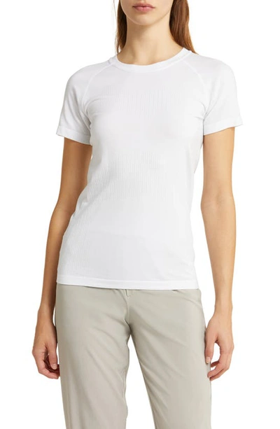 Shop Zella Seamless Performance T-shirt In White