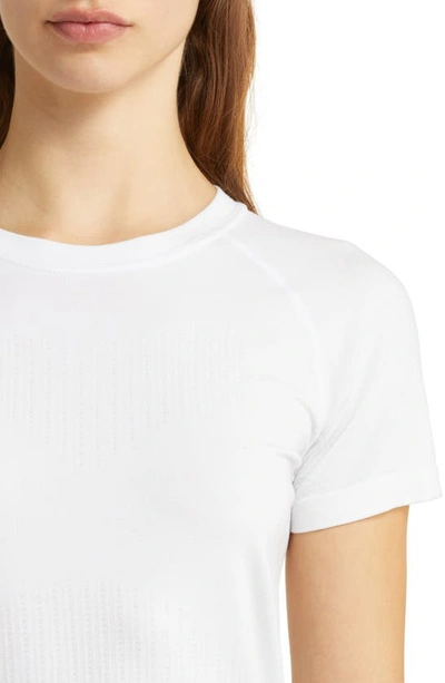 Shop Zella Seamless Performance T-shirt In White