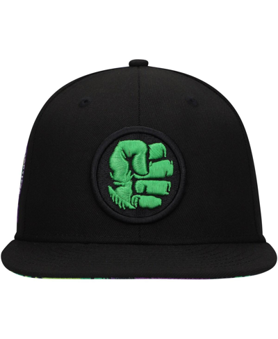 Shop Lids Men's Black The Hulk Marvel 60th Anniversary Snapback Hat