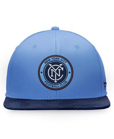 Fanatics Branded Sky Blue New York City Fc Iconic Defender Snapback Hat In Blue