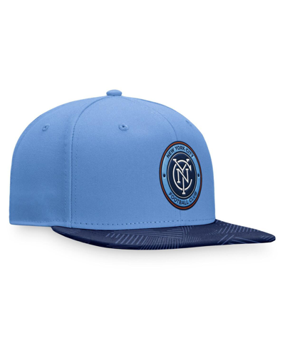 Fanatics Branded Sky Blue New York City Fc Iconic Defender Snapback Hat In Blue