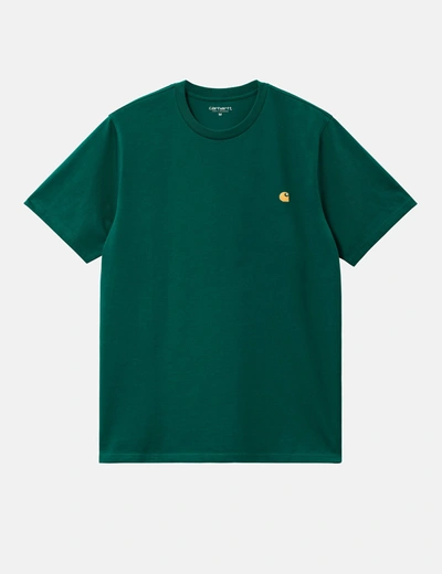 Shop Carhartt -wip Chase T-shirt (loose) In Green