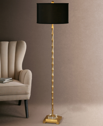 Shop Uttermost Quindici Floor Lamp In Gold