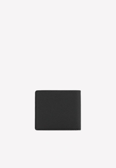 Shop Brioni Bi-fold Leather Wallet In Black