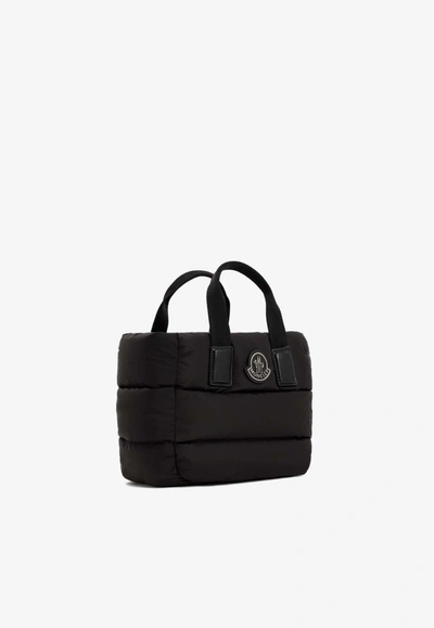 Shop Moncler Caradoc Quilted Tote Bag In Black