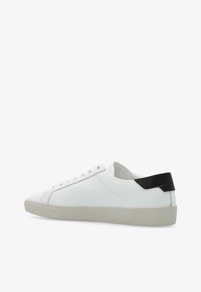 Shop Saint Laurent Court Classic Sl/06 Low-top Sneakers In White