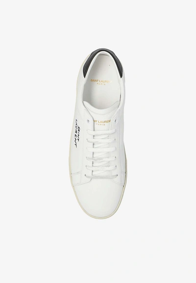 Shop Saint Laurent Court Classic Sl/06 Low-top Sneakers In White