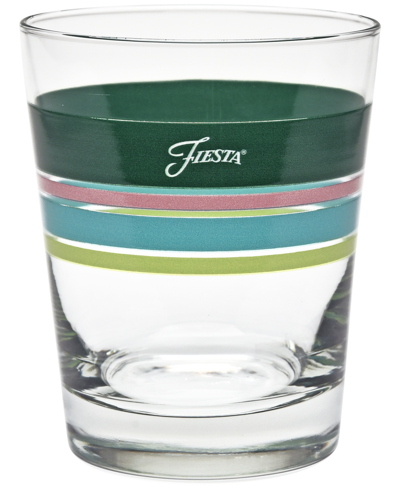 Shop Fiesta Tropical Edgeline 15-ounce Dof Double Old Fashioned Glass, Set Of 4 In Multi