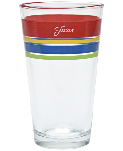 Shop Fiesta Bright Edgeline 16-ounce Tapered Cooler Glass, Set Of 4 In Multi