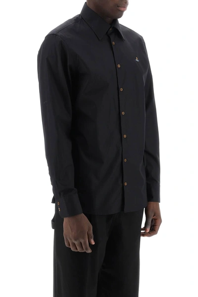 Shop Vivienne Westwood Ghost Shirt With Orb Embroidery