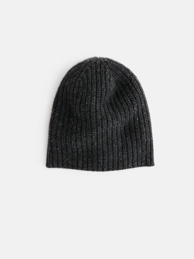 Shop Alex Mill Cashmere Donegal Beanie In Charcoal Donegal